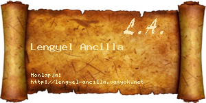 Lengyel Ancilla névjegykártya